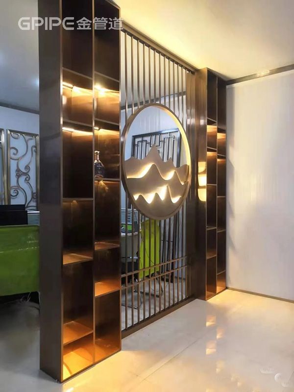 不銹鋼屏風(fēng)隔斷背景墻