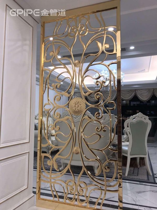 花型不銹鋼屏風