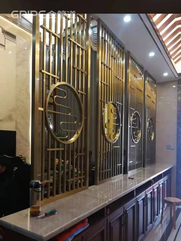 酒店不銹鋼隔斷屏風