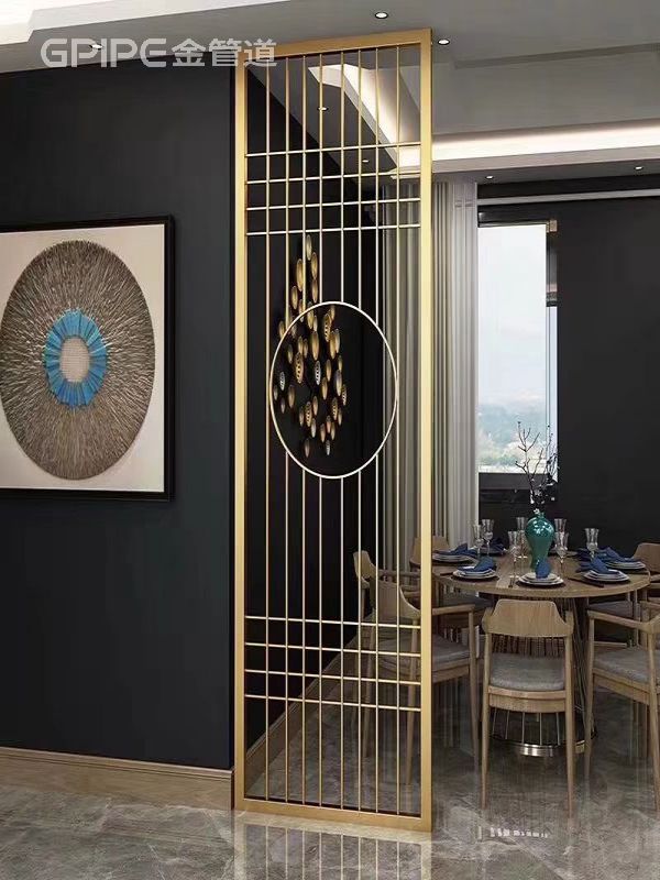 金色不銹鋼屏風