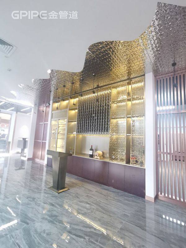 簡約不銹鋼屏風