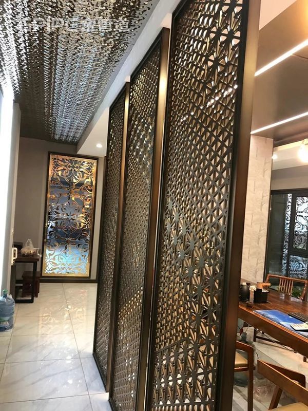 酒店不銹鋼屏風隔斷